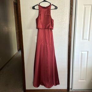Lulus XS rust long dress